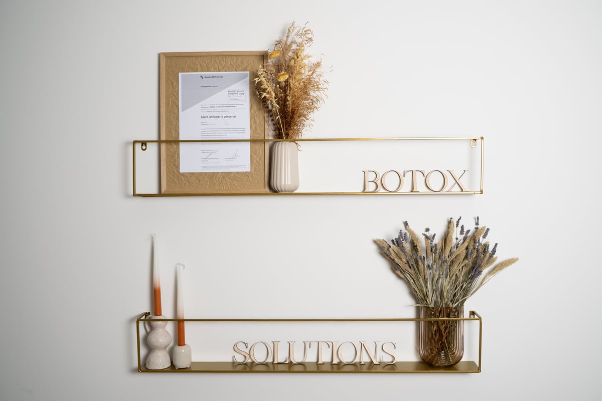 Botox Solutions - sfeervolle decoratie