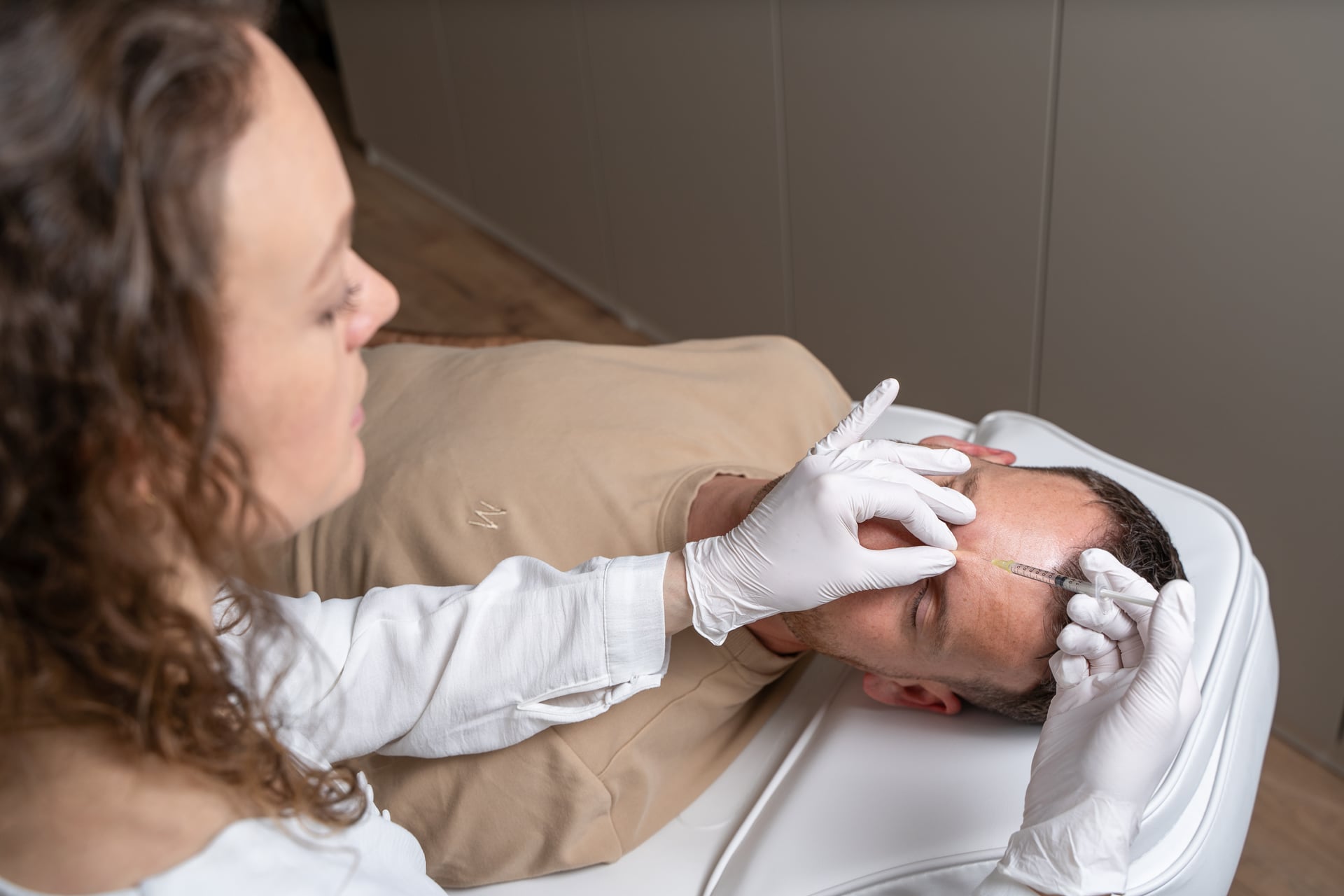 Botox tegen fronsrimpels